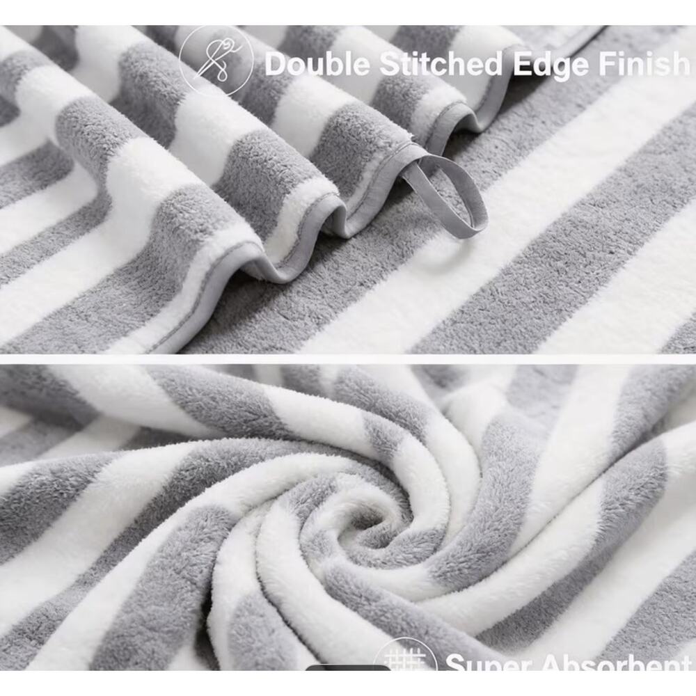 10 Piece Super Absorbent Towel Set 2 Bath 4 Hand and 4 Washcloths New In Package - Picture 3 of 8